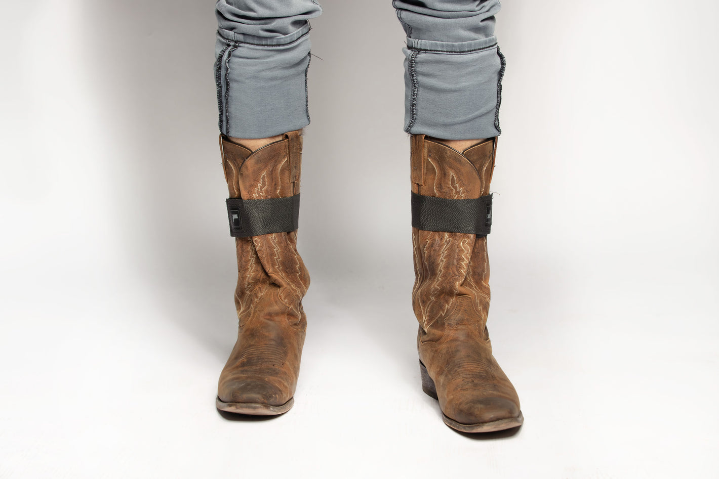 Thoughts on a boot strap for your cowboy boots? I'm kinda torn here I wear  cowboy cut but I also would like to wear a slimmer fit without that flare  lol 